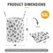 Large Storage Basket for Girls and Boys, Collapsible Laundry Hamper with Long Handles, Toy Bins for Nursery, Kids Room Décor